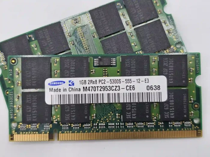 2GB DDR2 SODIMM KIT Samsung PC2-5300S laptop memory