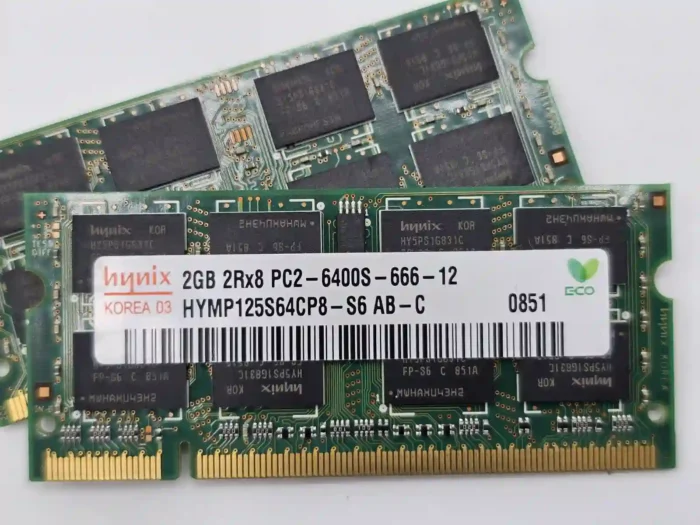 4GB DDR2 SODIMM KIT SKHynix PC2-6400S-666-12 HYMP125S64CP8-S6 AB-C laptop memory