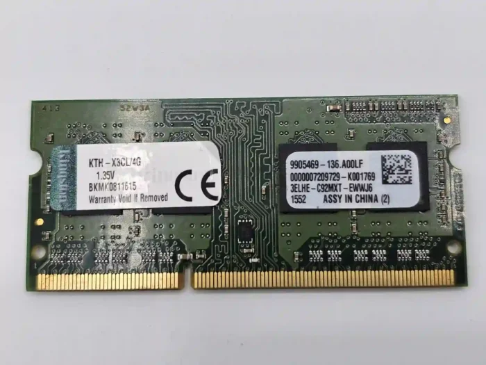 4GB DDR3 SODIMM Kingston PC3-12800 KTH-X3CL-4G laptop memory