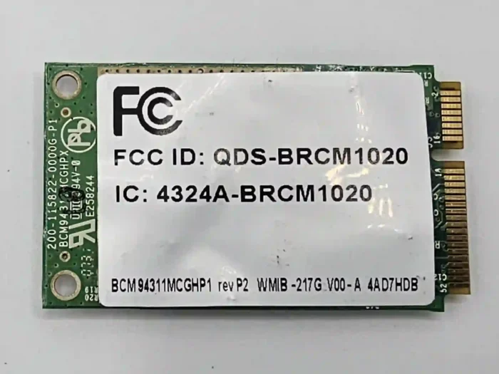 Broadcomm BCM94311MCGHP1 laptop wifi wireless card