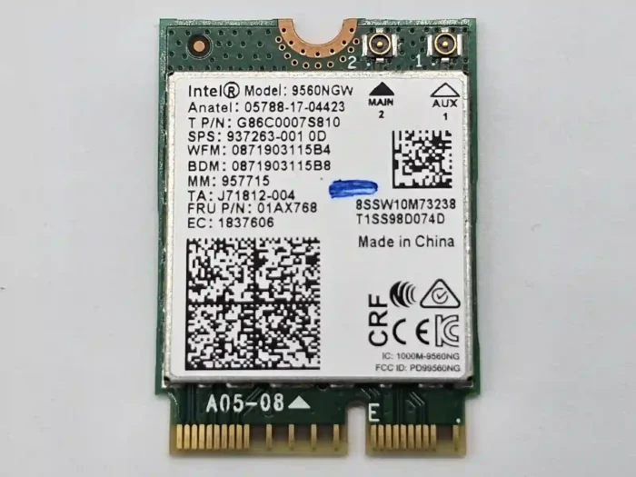 Intel 9560NGW laptop wifi wireless card