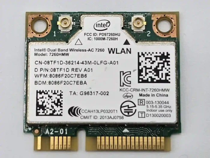 Intel Dual Band Wireless-AC 7260 Laptop WIFI card