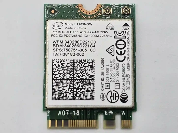 Intel Dual Band Wireless-AC 7265 laptop wifi wireless card