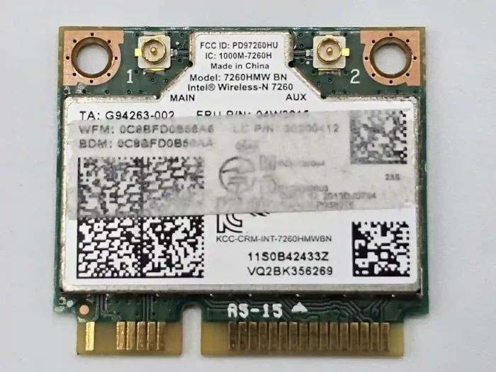 Intel Wireless-N 7260 Laptop Wireless card